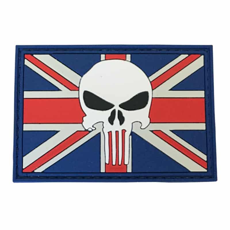 TPB Punisher Union Flag Patch - Socom Tactical Airsoft - - The Patch Board Airsoft