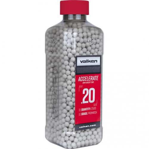 Valken Accelerate Airsoft BBs 0.20g 2500 White-Valken Airsoft-Socom Tactical Airsoft