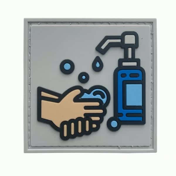 TPB Wash Your Hands With Sanitiser PVC Patch - Socom Tactical Airsoft - - The Patch Board Airsoft