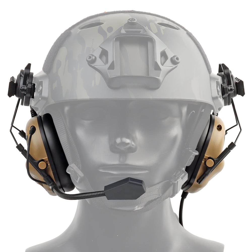 WBD 5th Generation Headset For Helmet (With sound pickup & noise reduction function) (Various Colours)-WBD-Coyote-Socom Tactical Airsoft