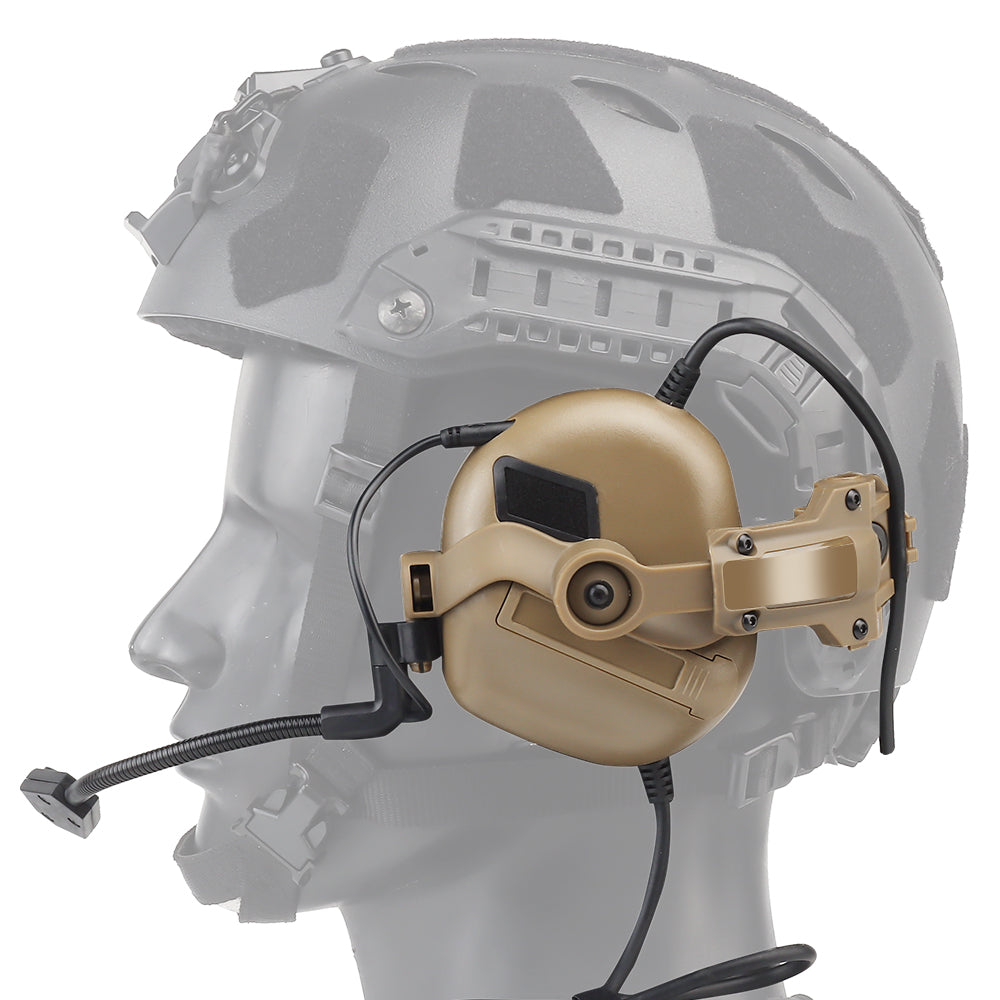 WBD Gen 5 Noise Reduction & Sound Pickup Headset (With Adapter) (Various Colours)-WBD-Coyote-Socom Tactical Airsoft