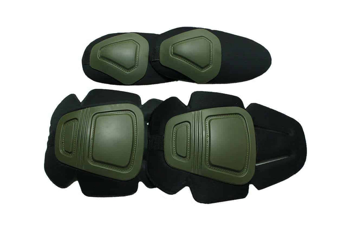 Oper8 Tactical Frog Knee and Elbow pads - OD Green - Socom Tactical Airsoft - - Oper8 Airsoft