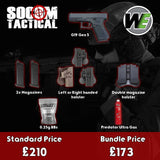 WE G19 Gen 5 Airsoft Gas Pistol Bundle - Socom Tactical Airsoft - - Socom Tactical Airsoft Airsoft