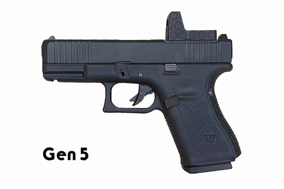 WE G19 Gas Blowback Gen 5 - Dummy RMR (Black) - Socom Tactical Airsoft - - WE Airsoft