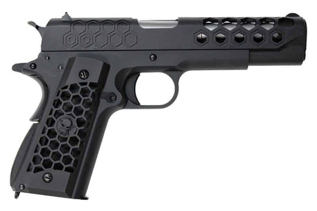 WE 1911 Hex Cut GBB Pistol - Black - Socom Tactical Airsoft - -  Airsoft