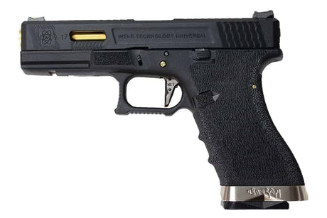 WE Force G17 Gas Blowback W/ Gold Barrel (Black) - Socom Tactical Airsoft Fleet - - WE Airsoft