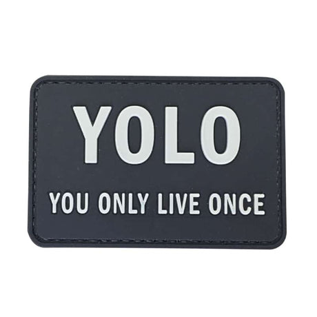 TPB YOLO You Only Live Once Patch (Black) - Socom Tactical Airsoft - - The Patch Board Airsoft