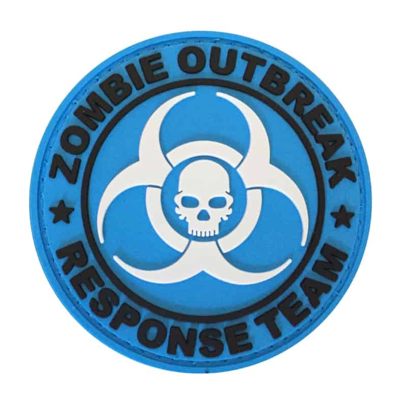 TPB Zombie Outbreak Response Team Patch (Blue) - Socom Tactical Airsoft - - The Patch Board Airsoft